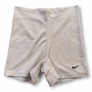 Nike Women's Pro Hypercool Tech Pack Shorts White Sz Medium
